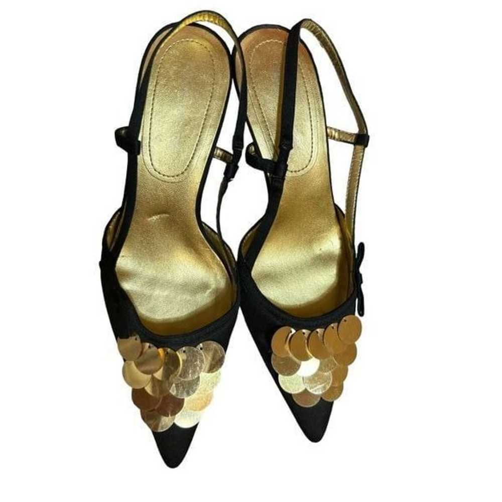 Vintage Nine West Y2K sling back 90’s glam heels … - image 2