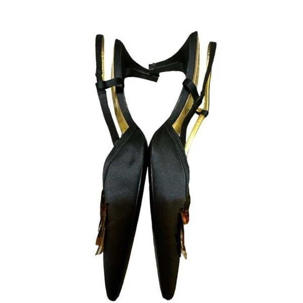 Vintage Nine West Y2K sling back 90’s glam heels … - image 6