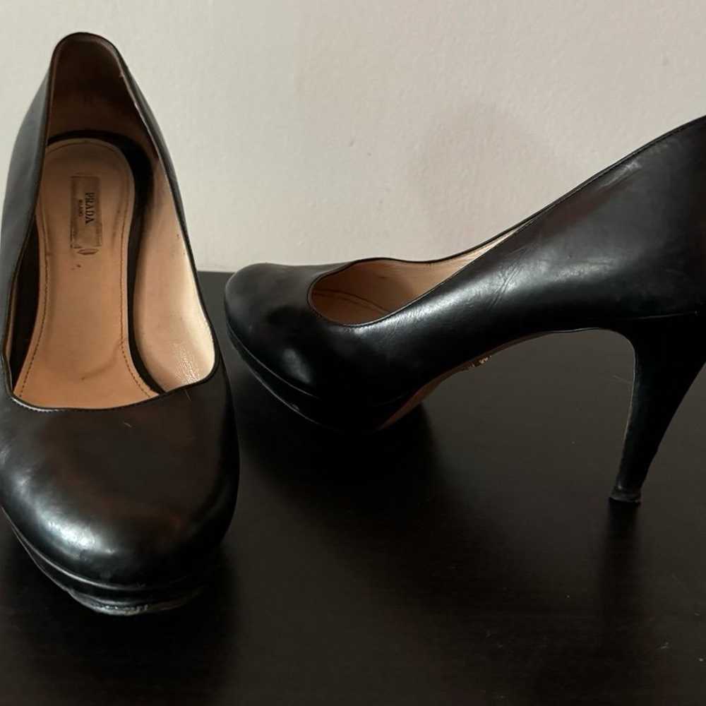 Black leather Prada Heels pumps size 39 - image 3