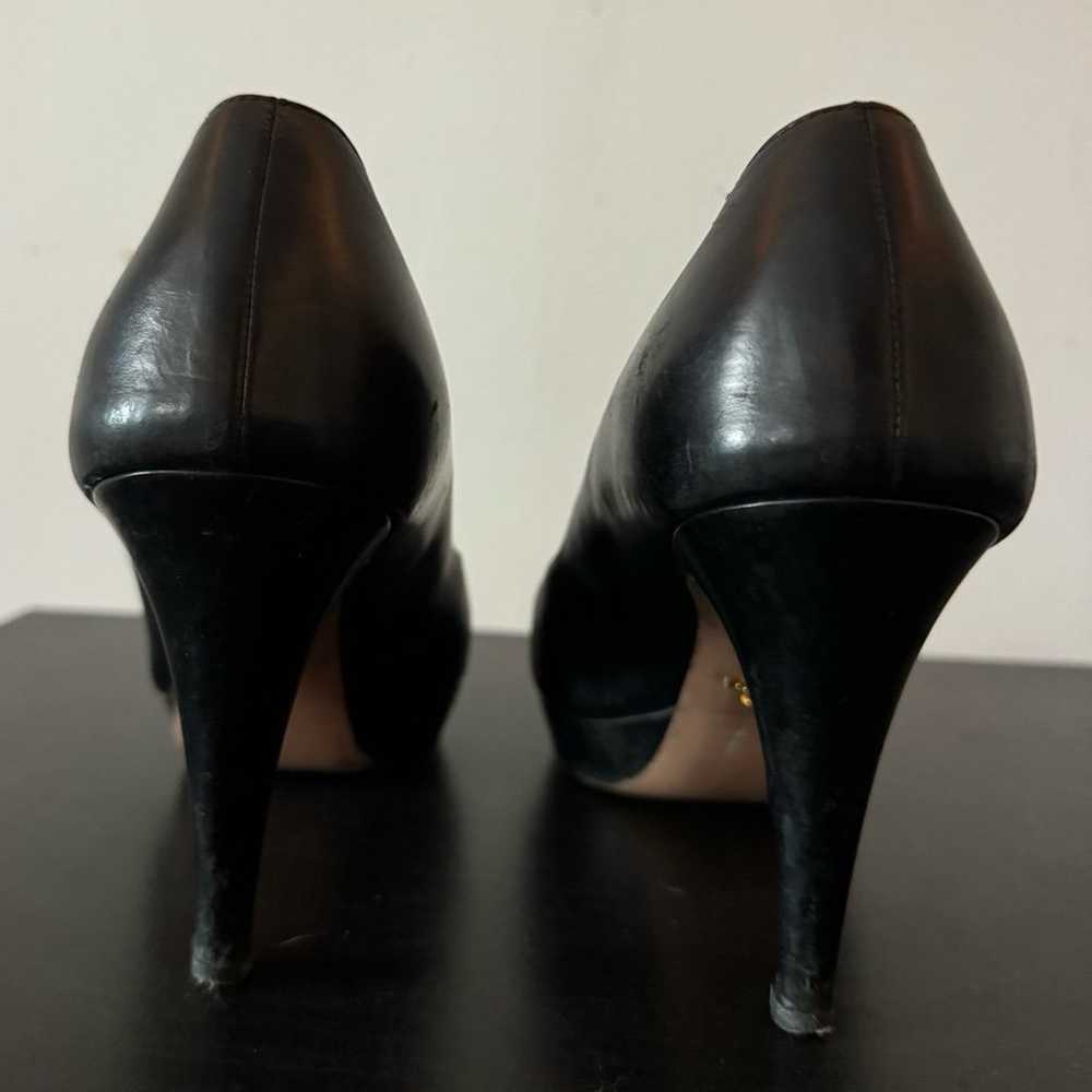 Black leather Prada Heels pumps size 39 - image 4