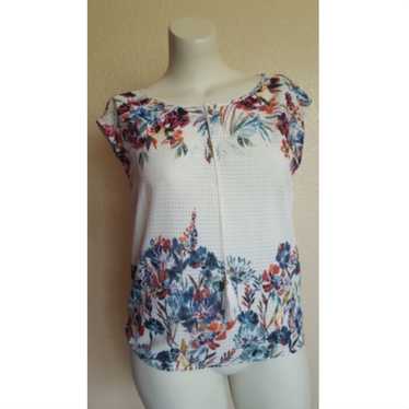 Vintage America Blues Floral Top M