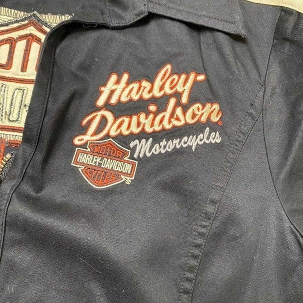 Harley-Davidson Imber Black Short Sleeve Zip up S… - image 4