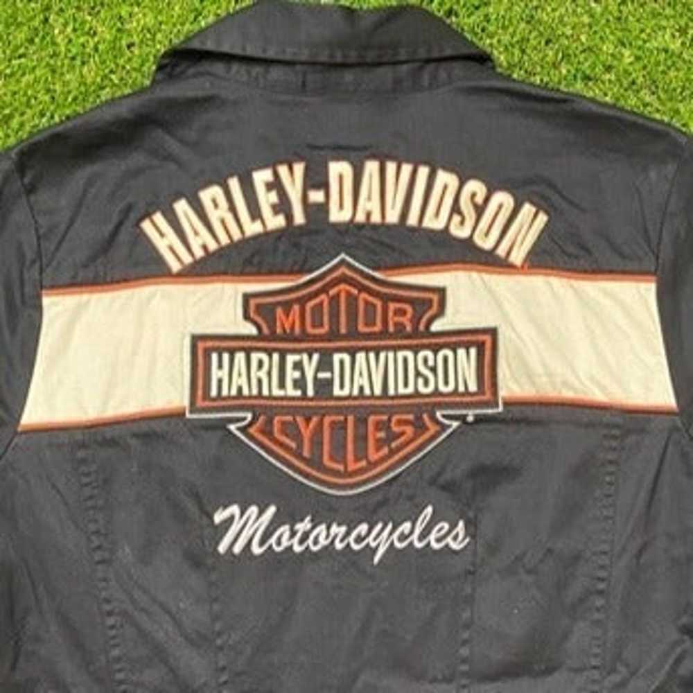 Harley-Davidson Imber Black Short Sleeve Zip up S… - image 6