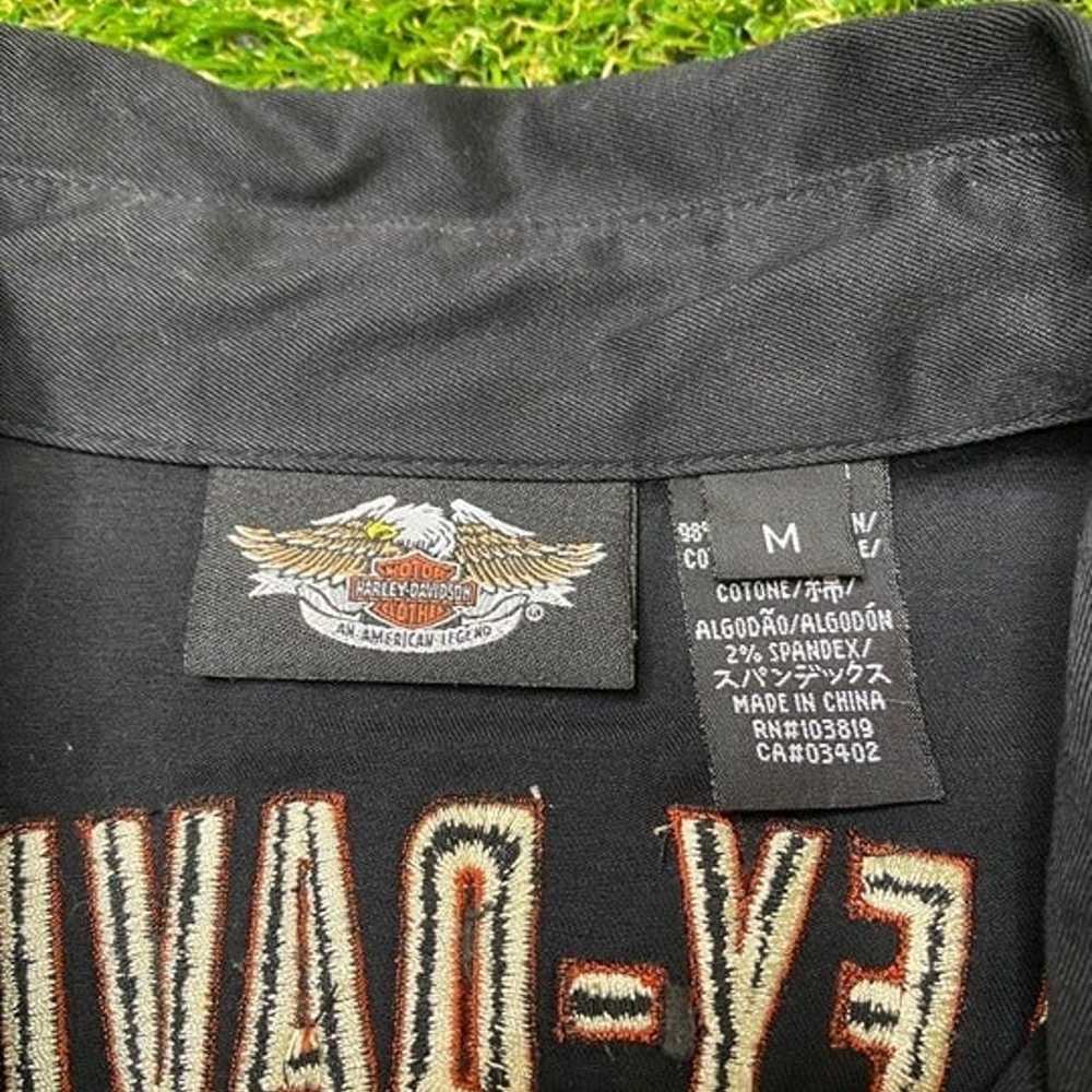 Harley-Davidson Imber Black Short Sleeve Zip up S… - image 9