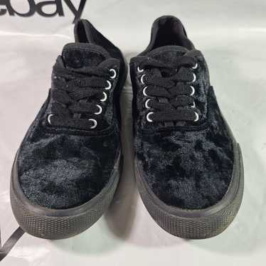 Mossimo Target Mossimo Black Fuzzy Sneakers Women… - image 1