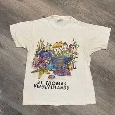 Vintage St. Thomas Tourist Shirt Women S - image 1