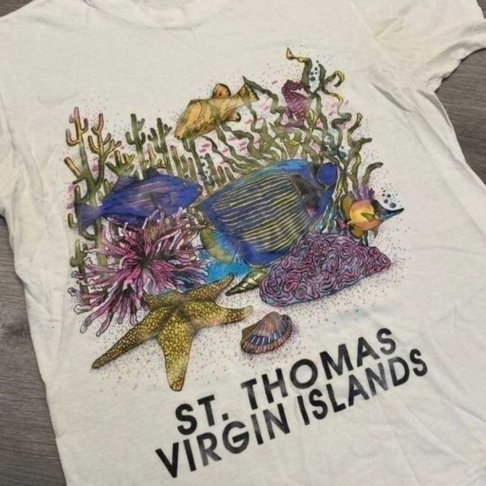 Vintage St. Thomas Tourist Shirt Women S - image 2