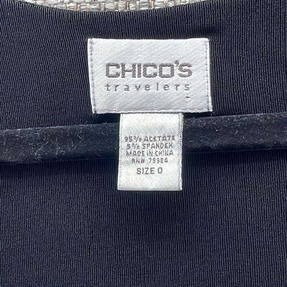 Chicos Travelers  Blouse 0 or S 70s Theme Vintage… - image 3