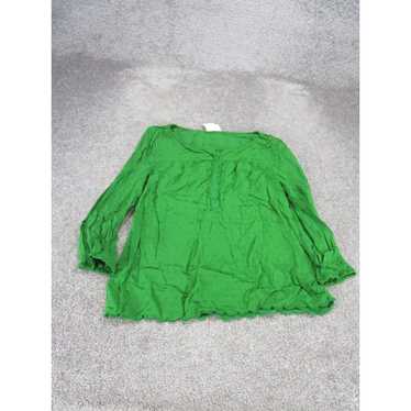 Vintage Maeve Shirt Womens 6 Green Long Sleeve Tee