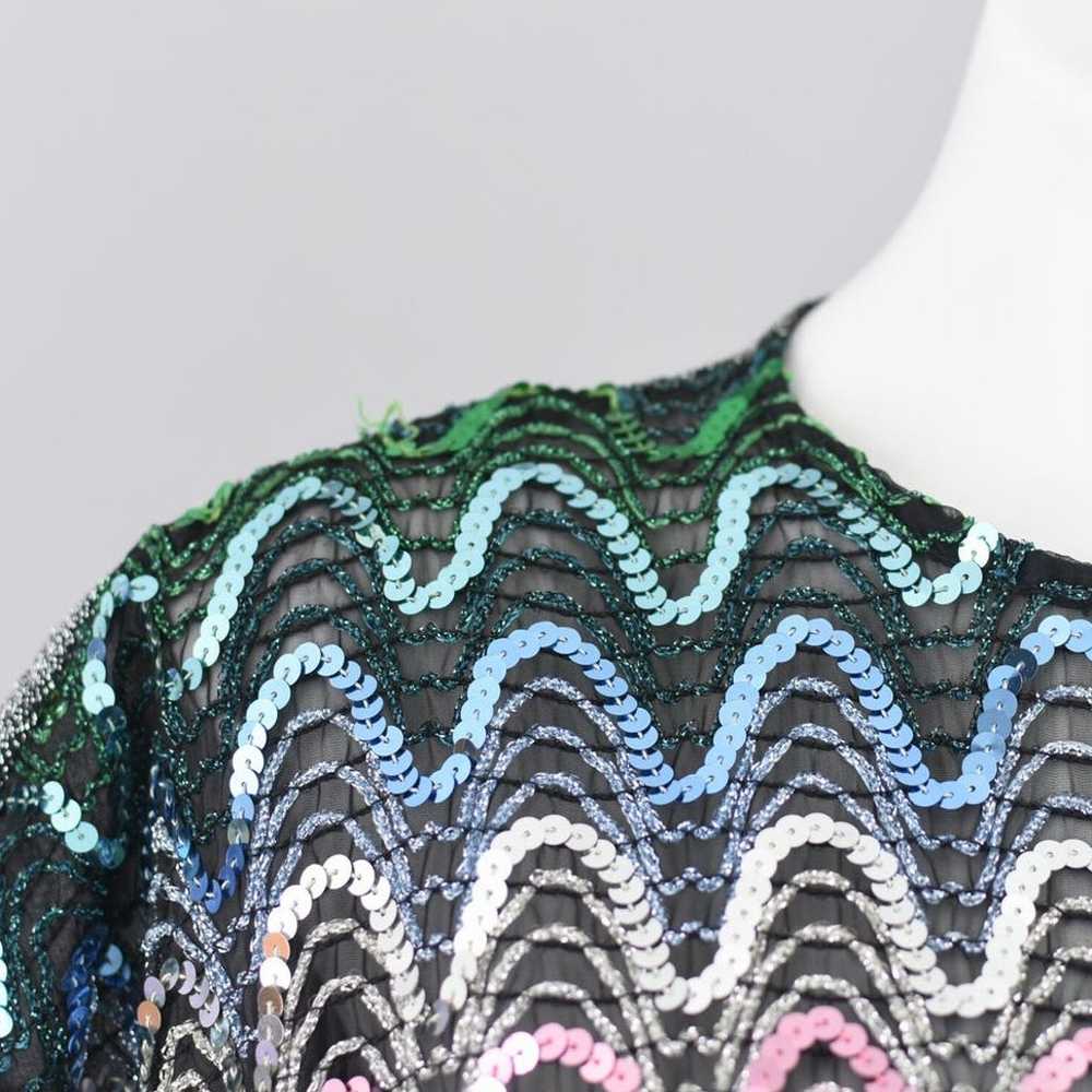 Vintage Metallic Sequins Disco Party Top, Women's… - image 2