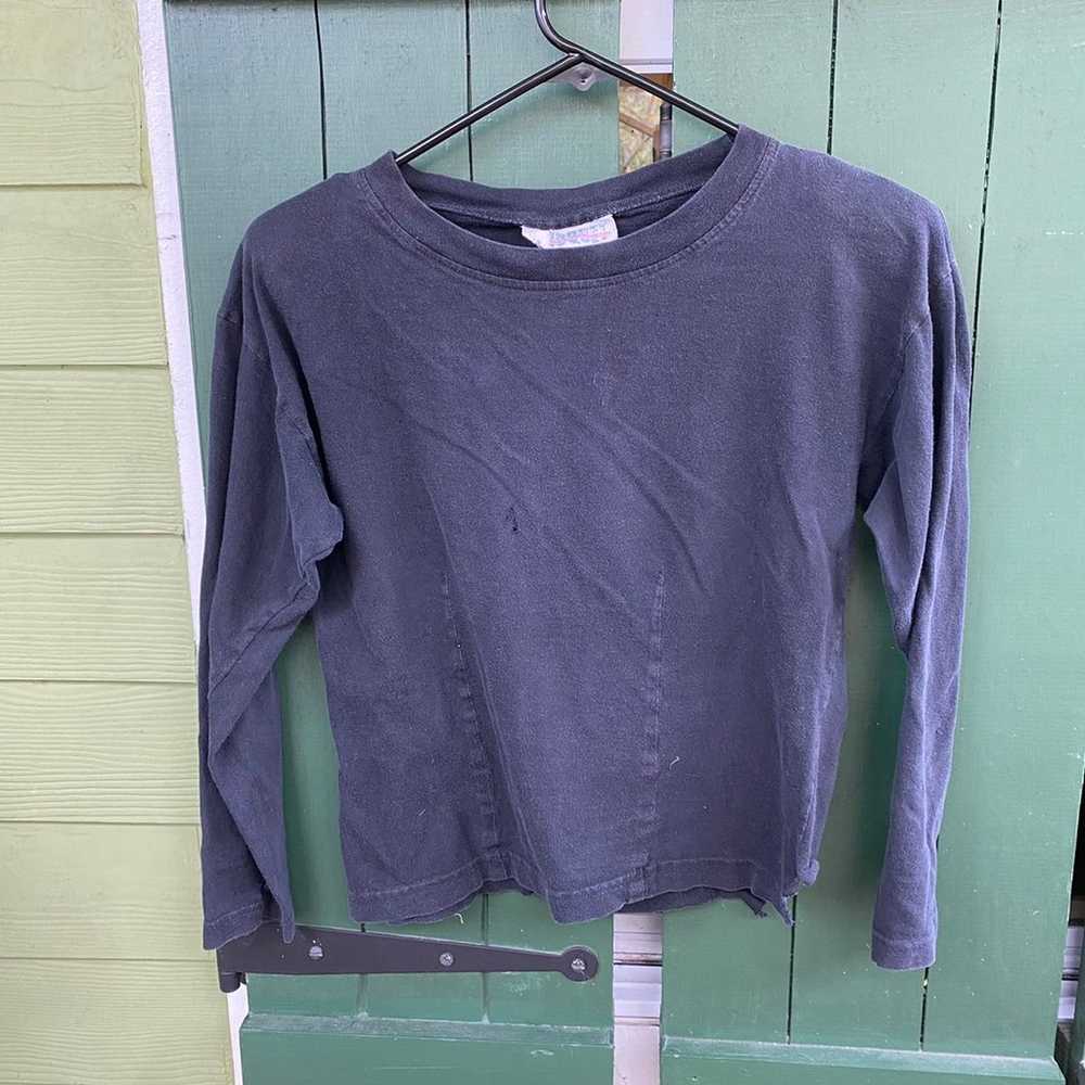 VTG Beat Up Long Sleeve tee with Shoulder Pads - image 2