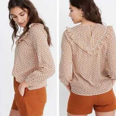 Madewell Ruffle-Yoke Prairie Top