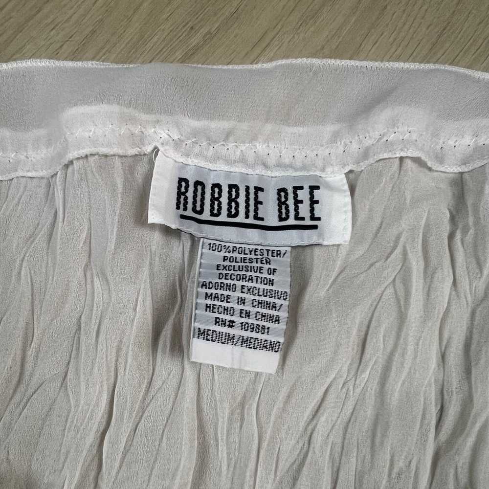 Robbie Bee Vintage  boho lace crinkle long fluted… - image 3