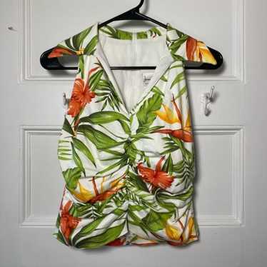 Joseph Ribkoff | Tropical Floral Sleeveless Top - image 1