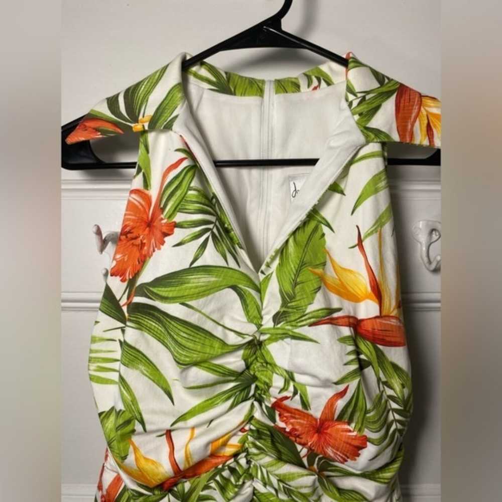 Joseph Ribkoff | Tropical Floral Sleeveless Top - image 3