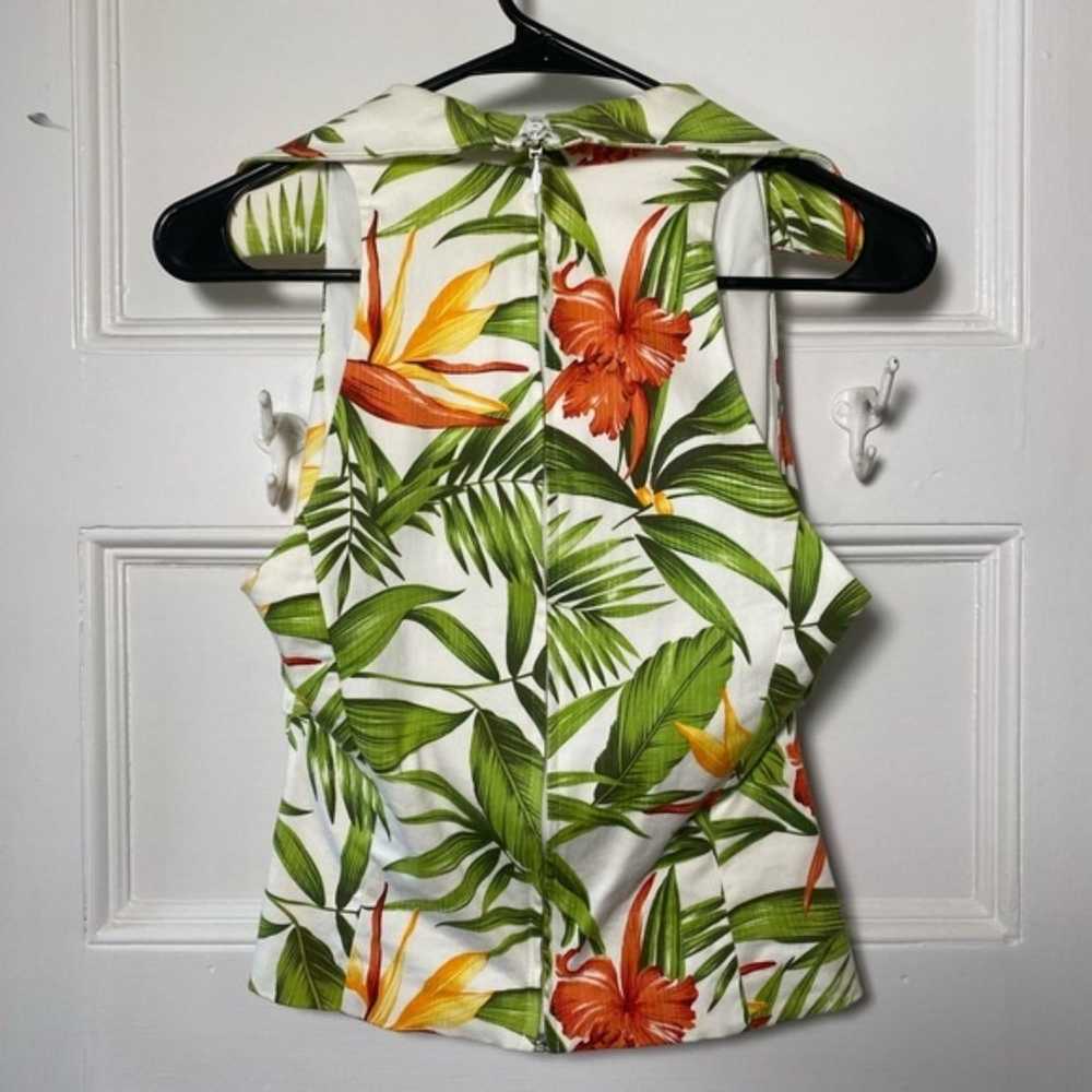 Joseph Ribkoff | Tropical Floral Sleeveless Top - image 6