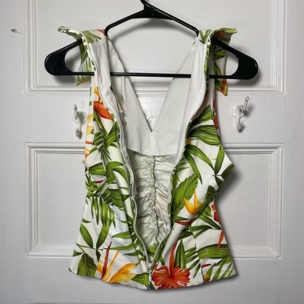 Joseph Ribkoff | Tropical Floral Sleeveless Top - image 8