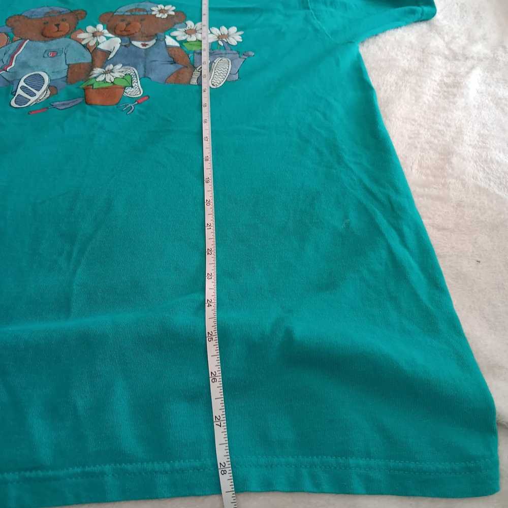 Vintage 90s Y2K teddy bear shirt large - image 5