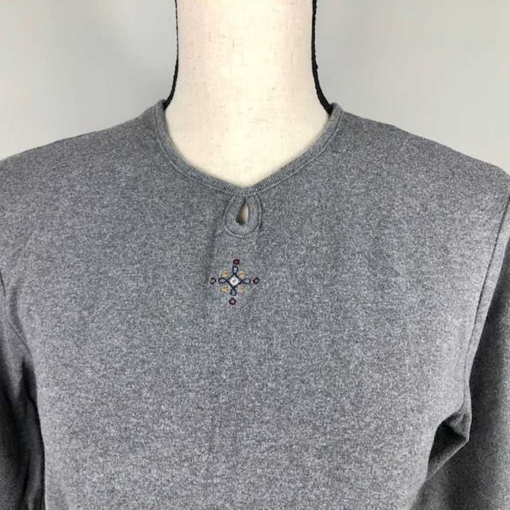 Vintage Aeropostale 3/4 Sleeve Embroidered Top - image 3