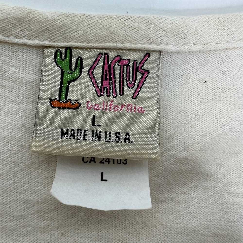 Vintage Cactus boho shabby chic t-shirt embroider… - image 4