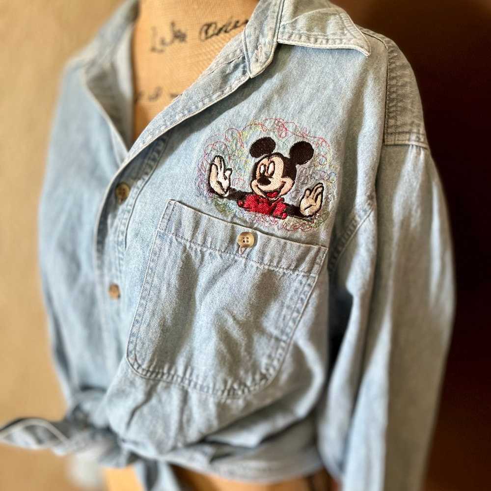 Vintage Woolrich Disney Denim Shirt - image 3