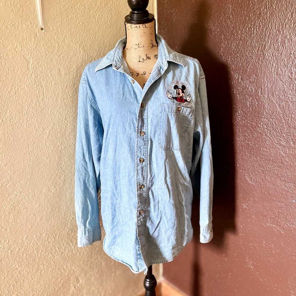 Vintage Woolrich Disney Denim Shirt - image 4