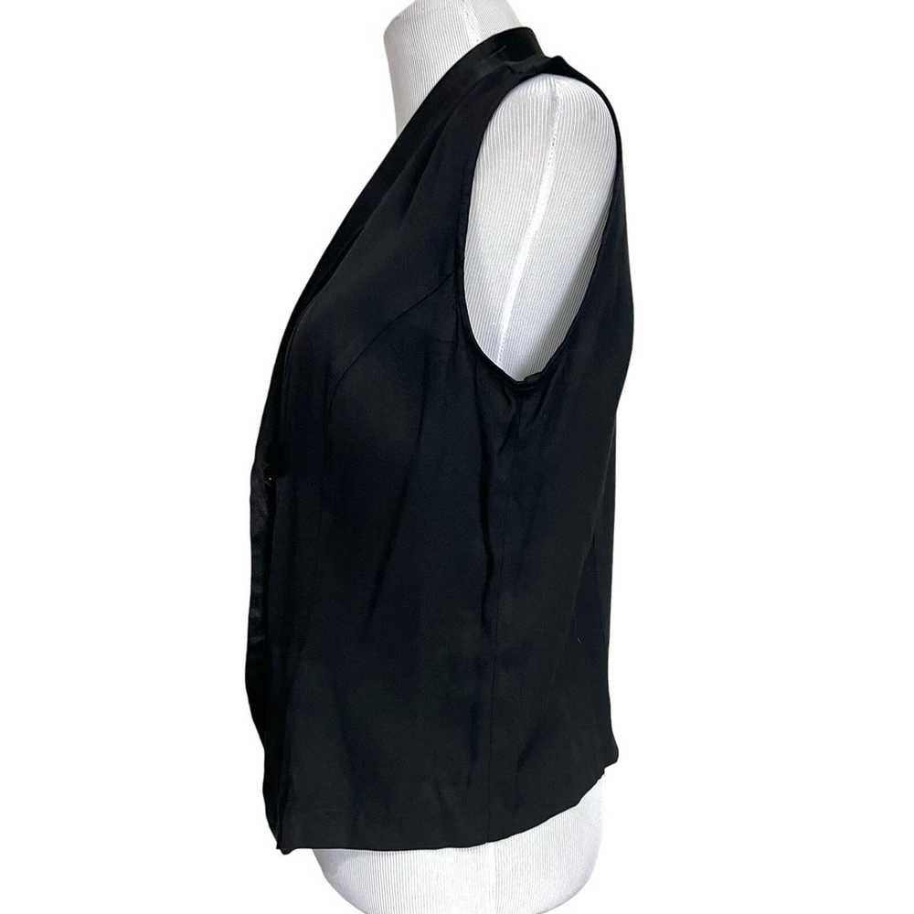 Camille Claudel Vintage Women’s Vest Black Silky … - image 3