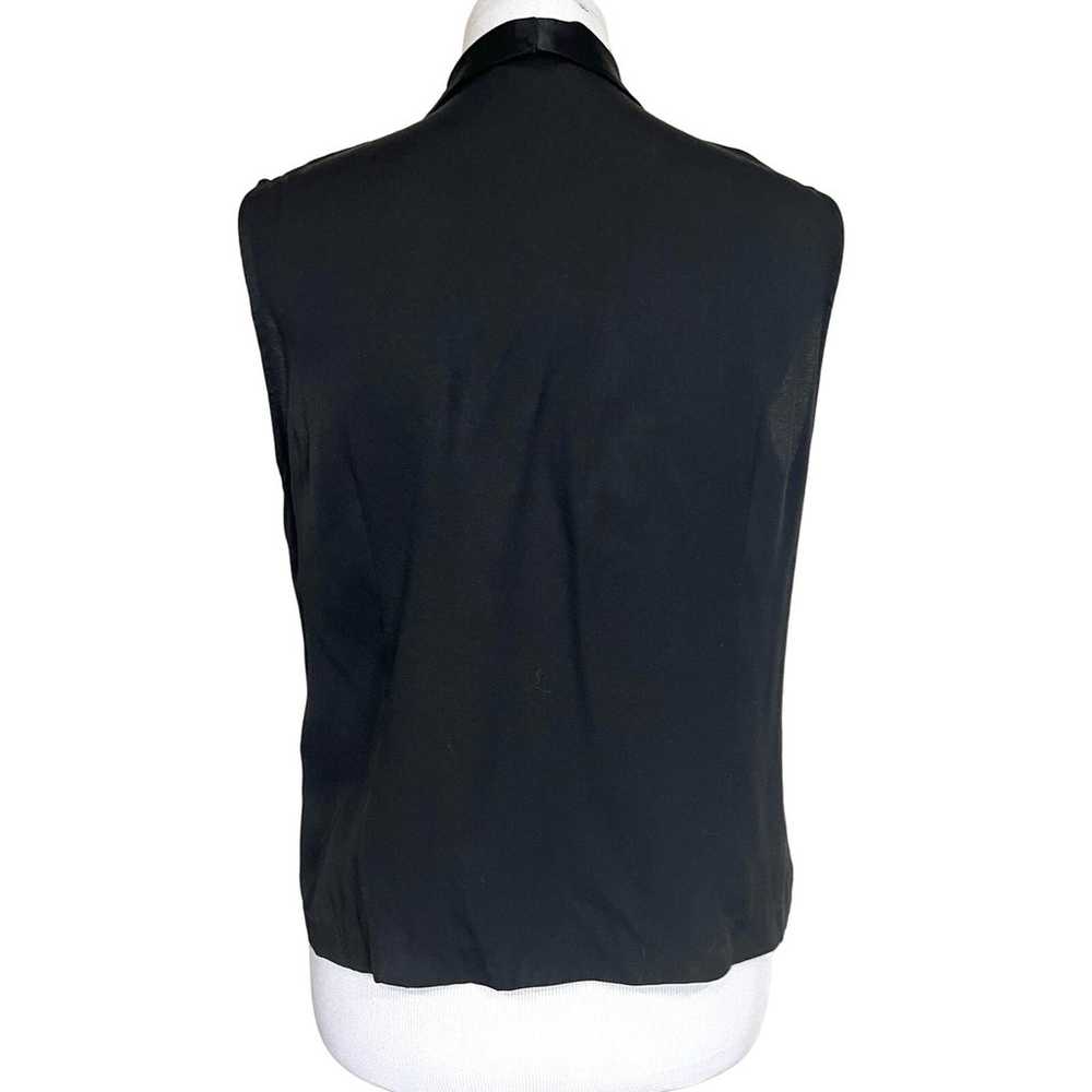 Camille Claudel Vintage Women’s Vest Black Silky … - image 4