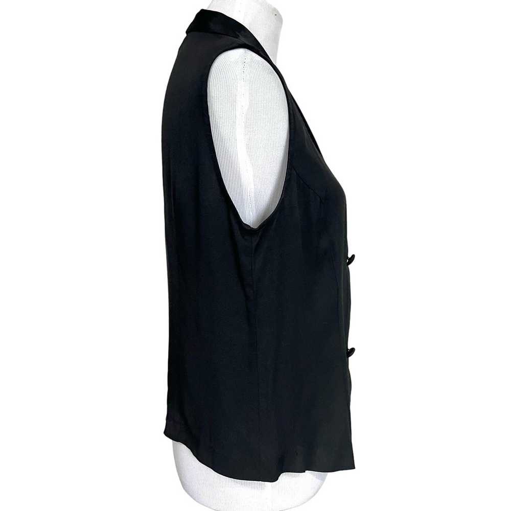 Camille Claudel Vintage Women’s Vest Black Silky … - image 5