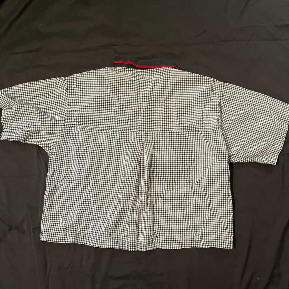 Vtg women’s east 62 button up crop top large - image 7