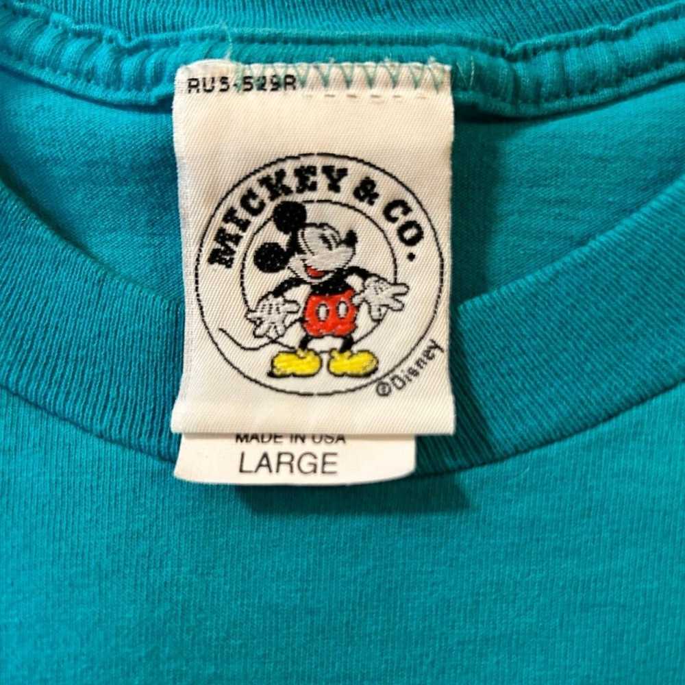 Vintage Mickey & Co. 'Mickey Mouse Falling'  Teal… - image 3