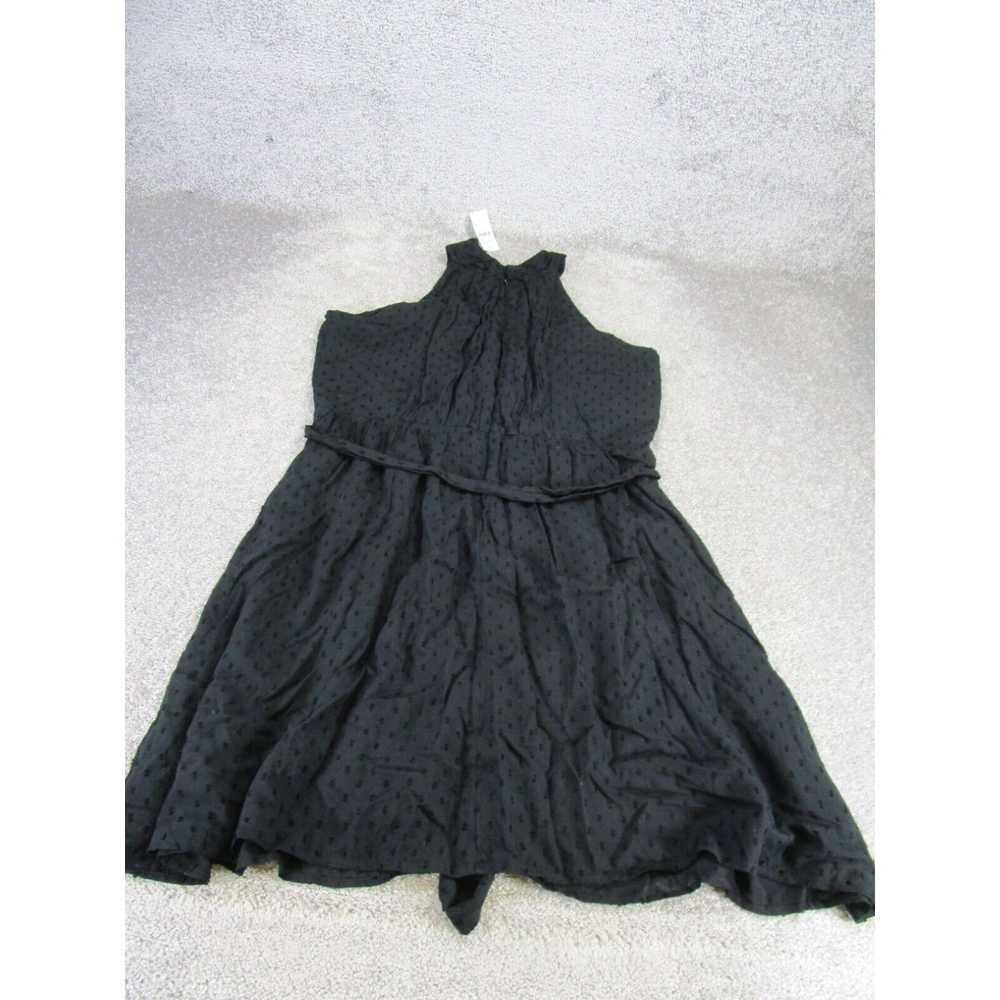 Loft Loft Mini Dress Womens 14 Black Tie Waist Sl… - image 3