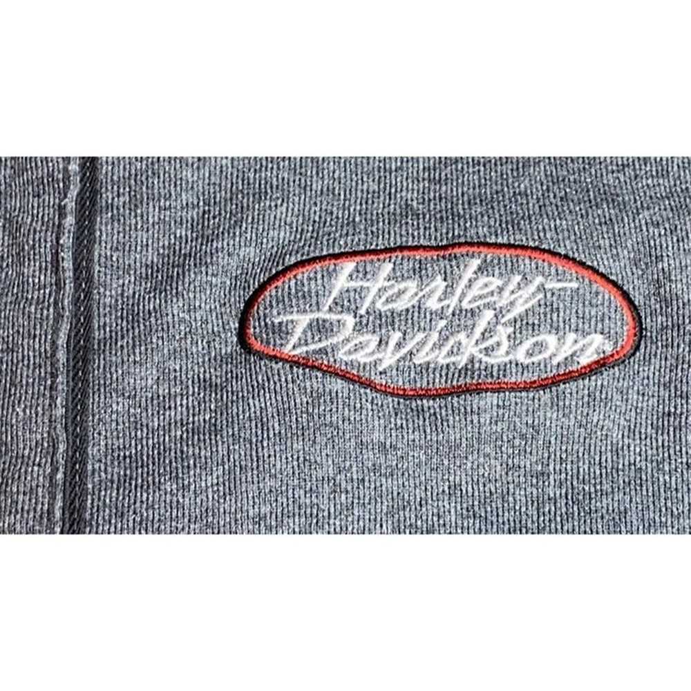 Vtg HARLEY-DAVIDSON Women's Snap Button Up Top H-… - image 2