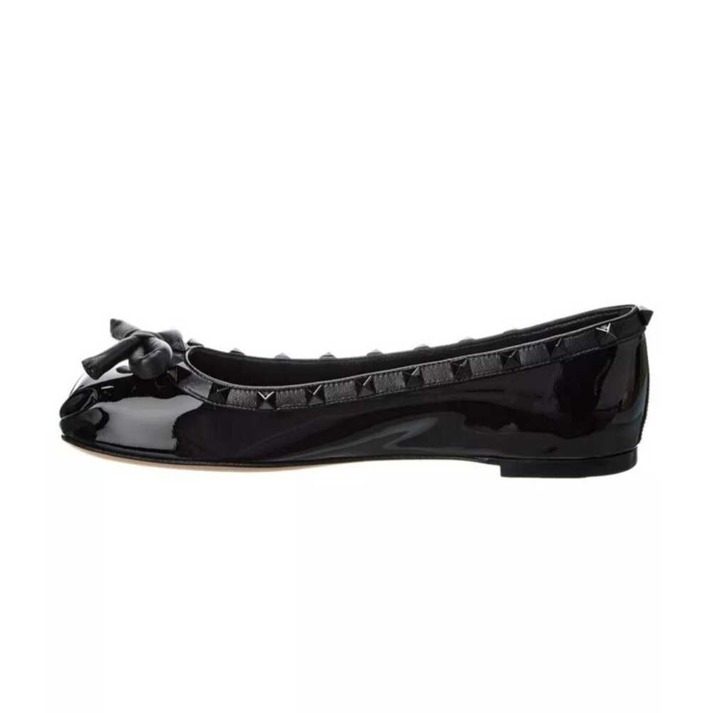 Valentino Garavani Rockstud patent leather flats - image 3