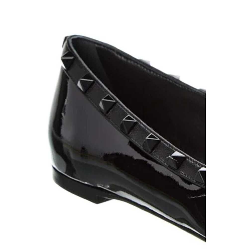 Valentino Garavani Rockstud patent leather flats - image 4