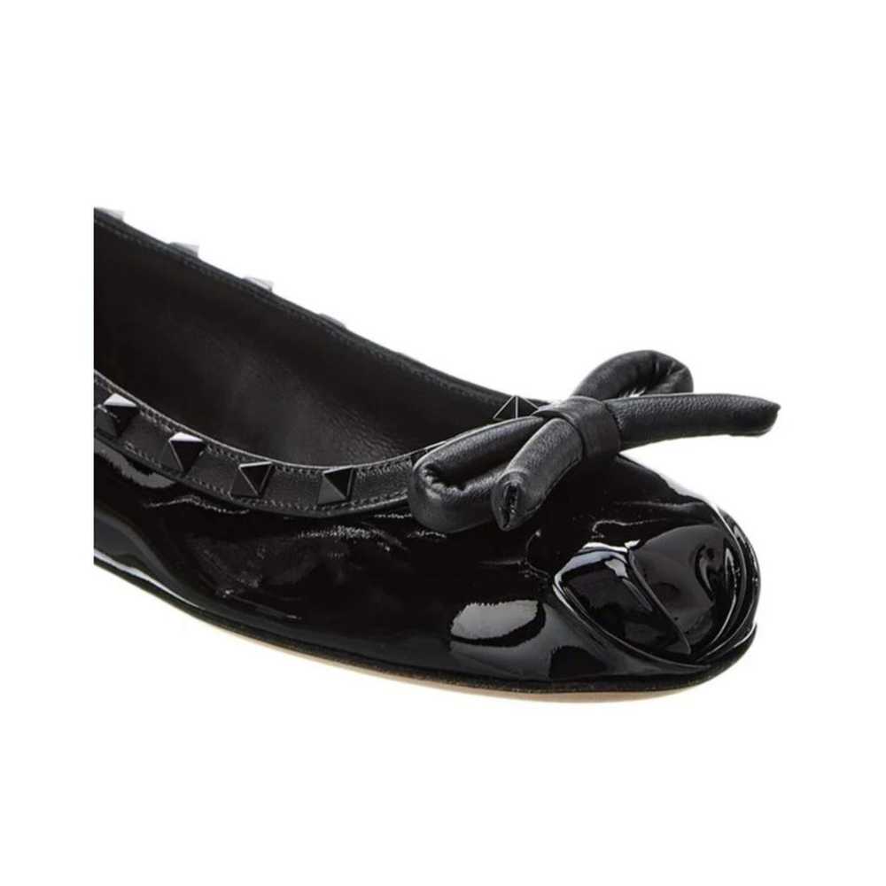 Valentino Garavani Rockstud patent leather flats - image 5