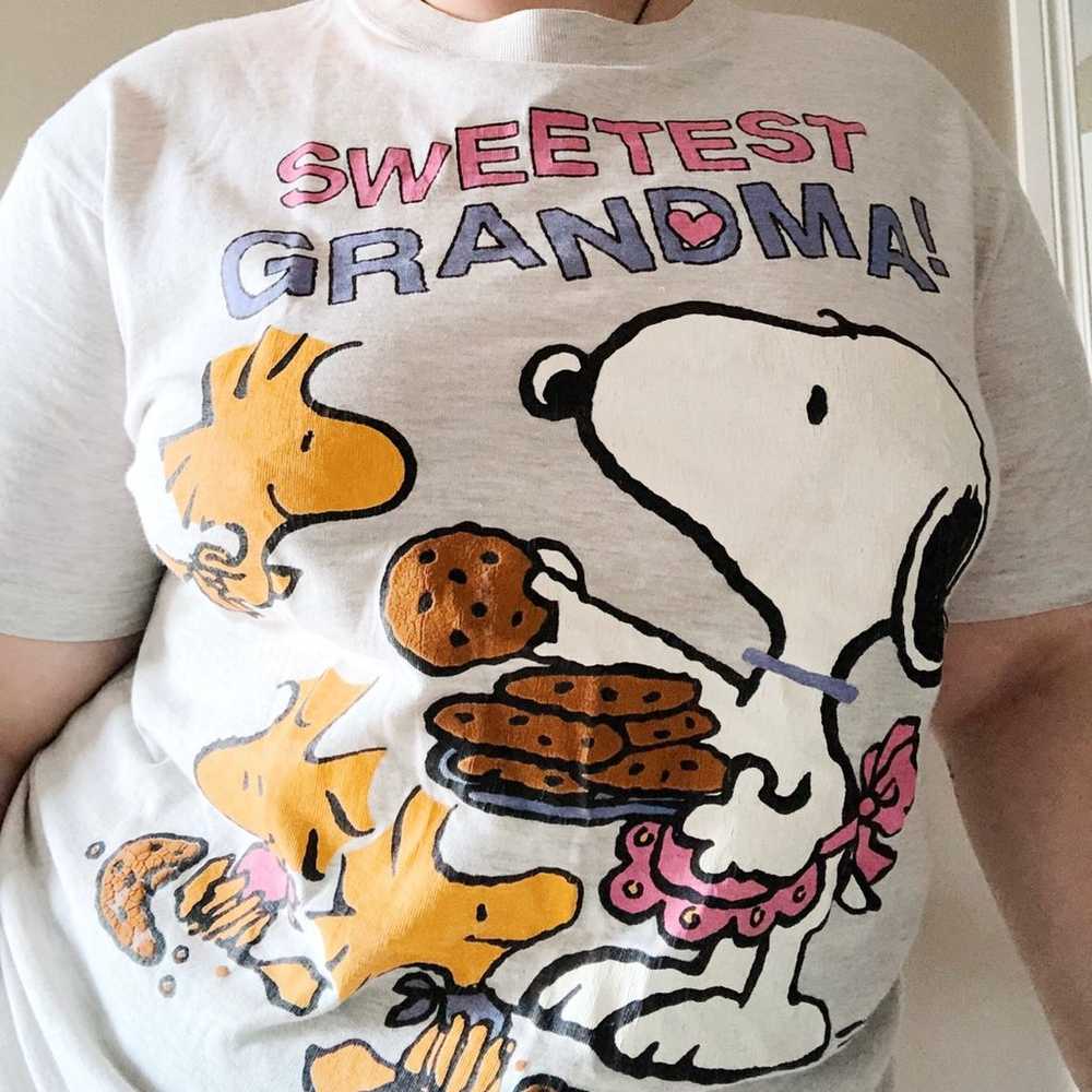 vintage peanuts charlie brown tshirt - image 3