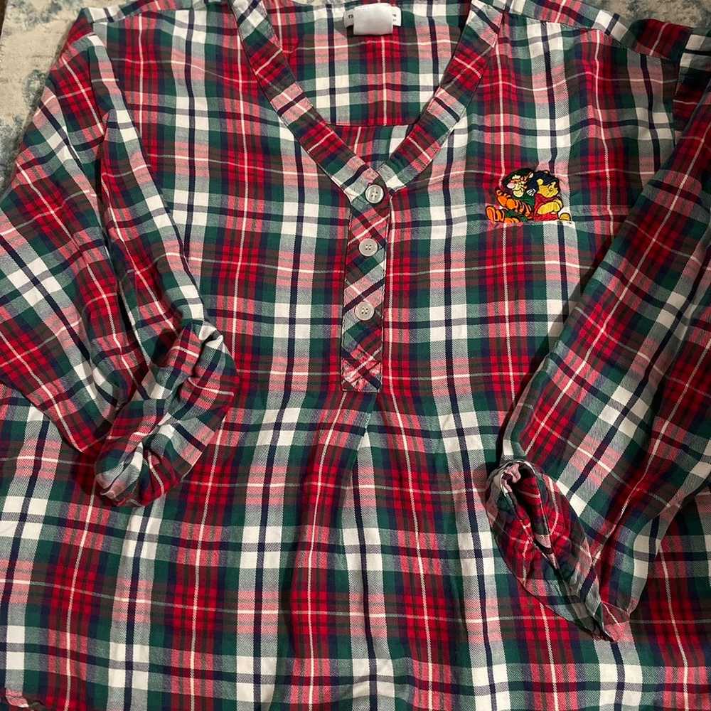 Vintage pooh bear flannel - image 1