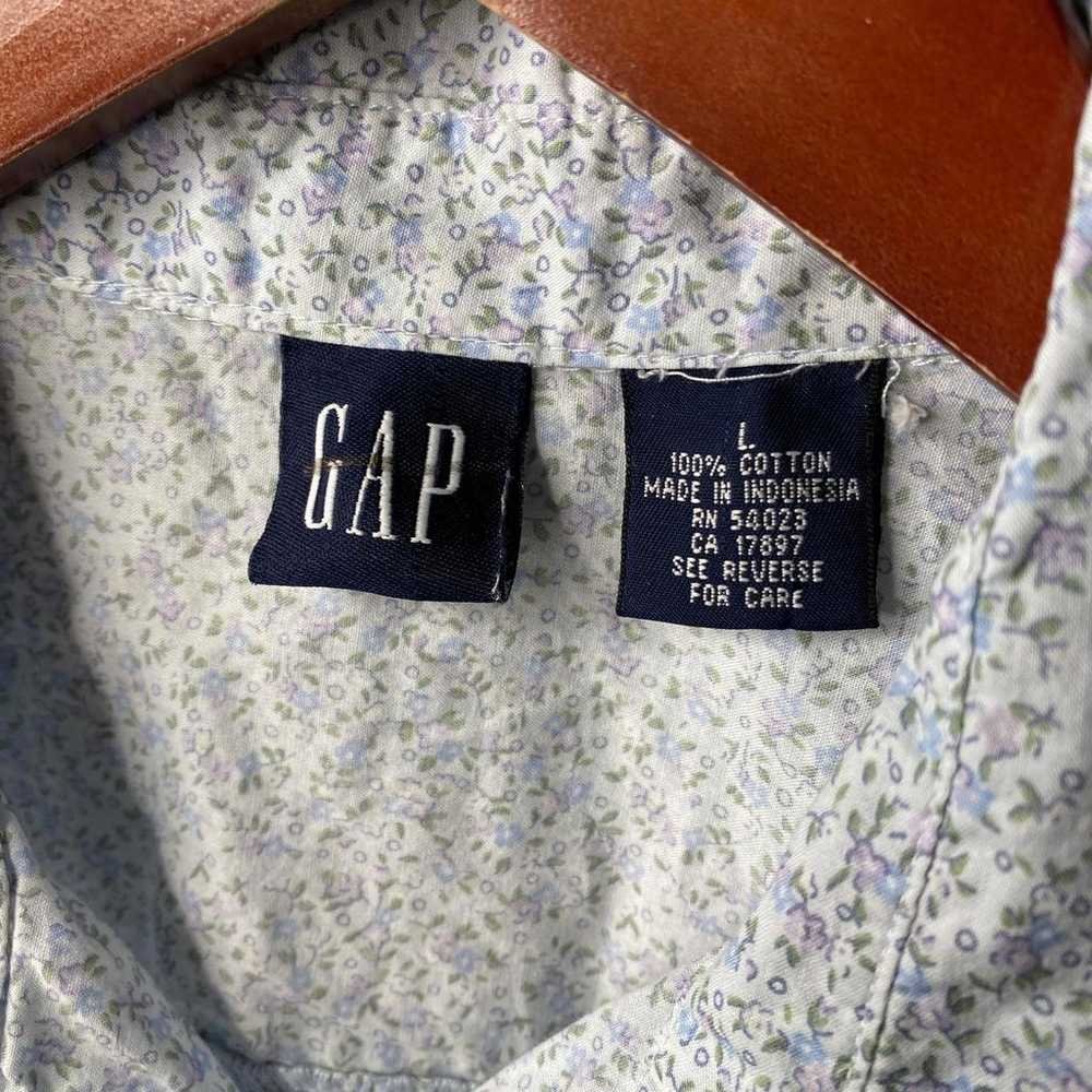 Vintage Y2k Gap Floral Button - image 3