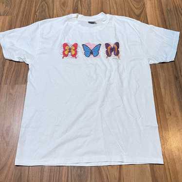 Vintage 1990's Hanes Butterfly Graphic T Shirt Lar