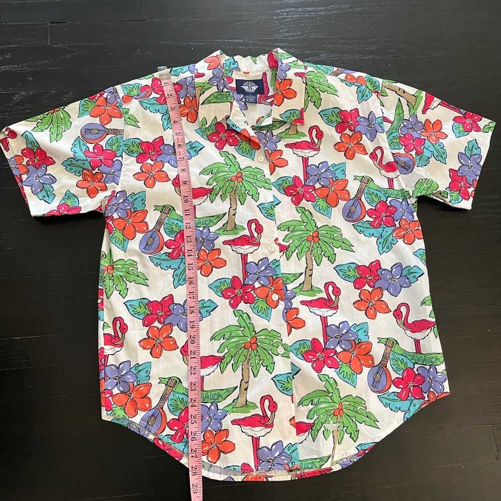 Vintage 90s Dockers Hawaiian Flamingo Tourist But… - image 4