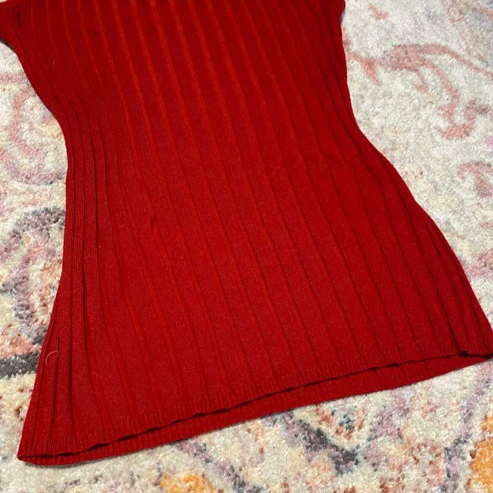 Vintage 90s / Y2K red tank top - image 3