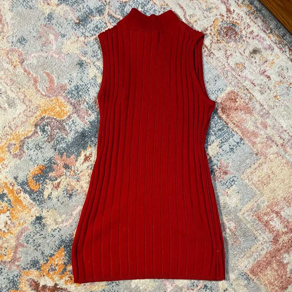 Vintage 90s / Y2K red tank top - image 5