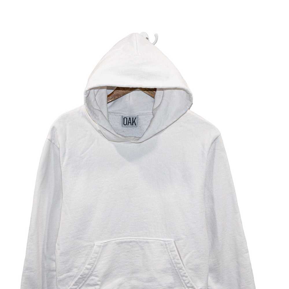 Oak NYC OAK NYC Men's White fleece Hoodie Sweater… - image 3