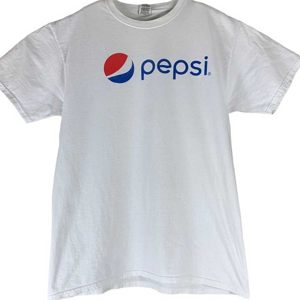 Vintage 90s Pepsi T Shirt Size Large Jerzees HiDe… - image 1