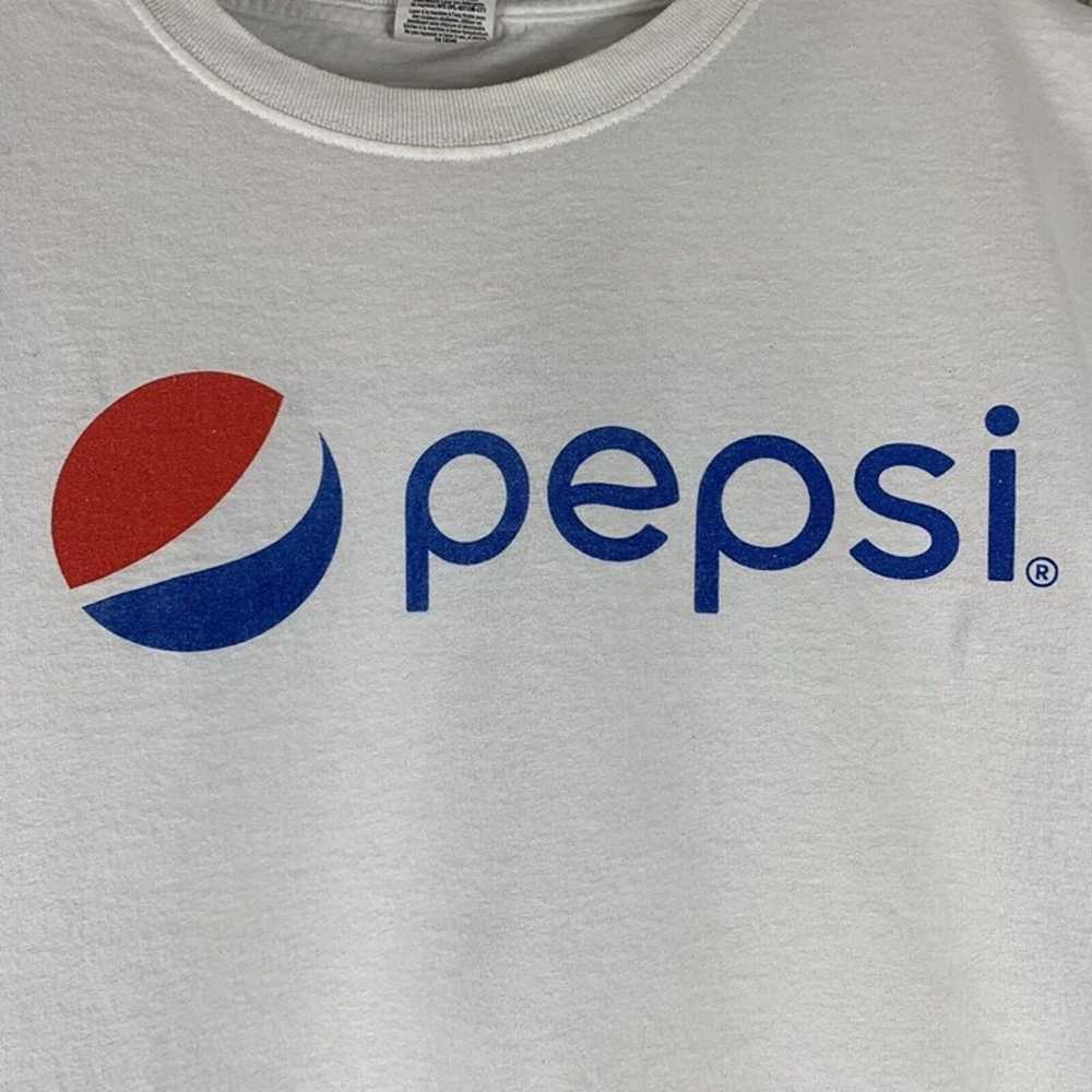 Vintage 90s Pepsi T Shirt Size Large Jerzees HiDe… - image 4