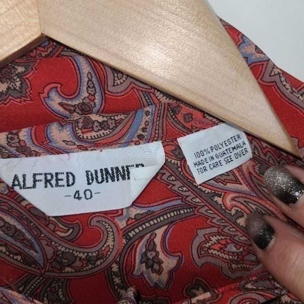 Alfred Dunner Paisley Bow Tie Vintage Blouse - image 4