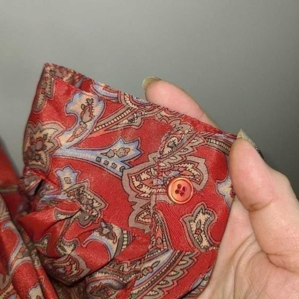 Alfred Dunner Paisley Bow Tie Vintage Blouse - image 6