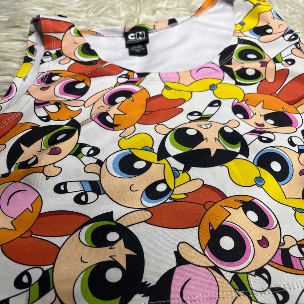 POWERPUFF Girls Tank Top sz Large Cartoon Network - image 3