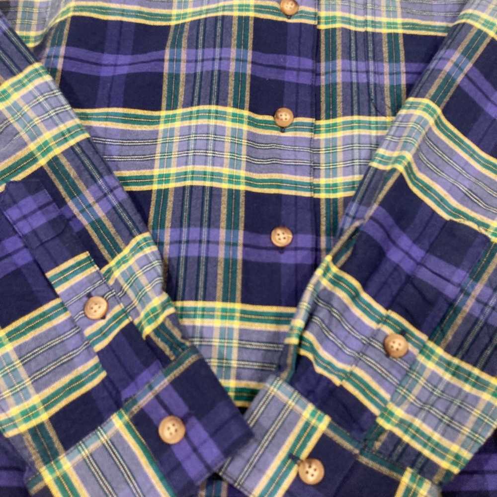 Rough Stock Vintage Western Plaid Buttons Down Sh… - image 10